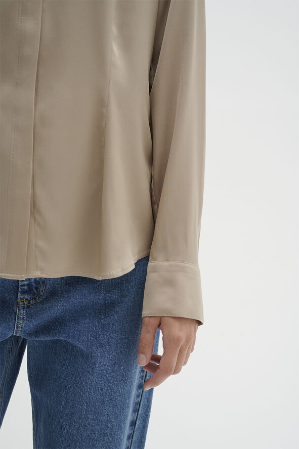 InWear LikoIW Shirt Premium - 93% Silk Cobblestone