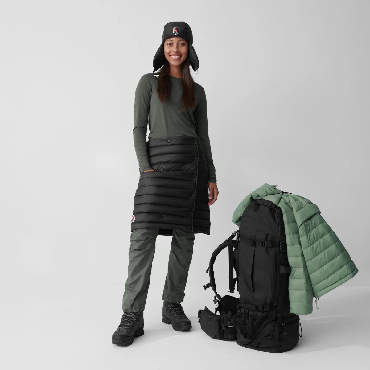 Fjällräven Women's Expedition Pack Down Skirt Black