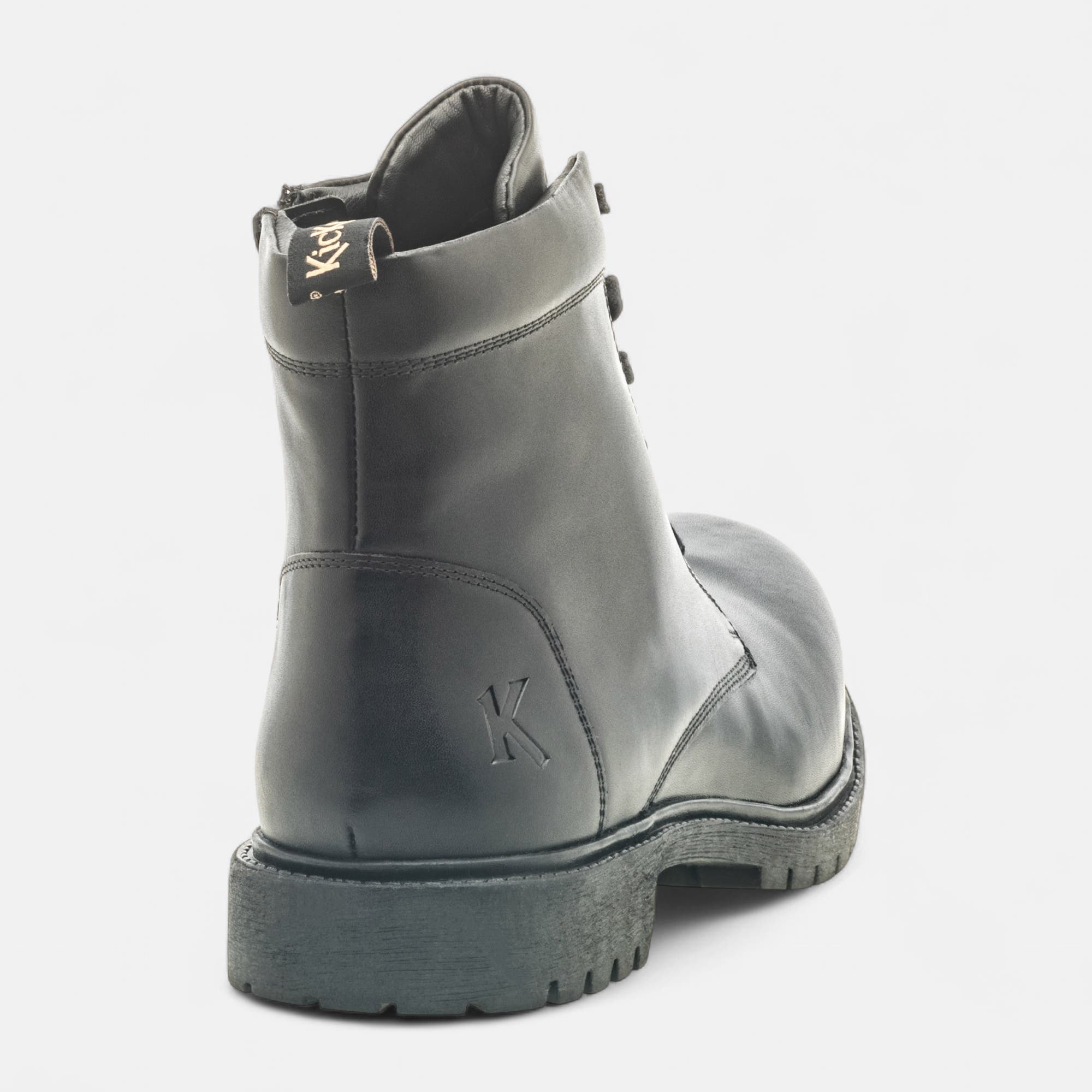 Boots Homme en cuir noir