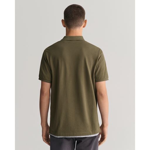 GANT Shield Piqué Polo T-shirt, Juniper Green, XL