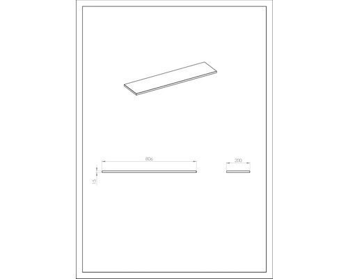 Jungborn NONUS/DECEM marmeren wandpaneel BxHxD 80,6x20x1,5 cm rookmat