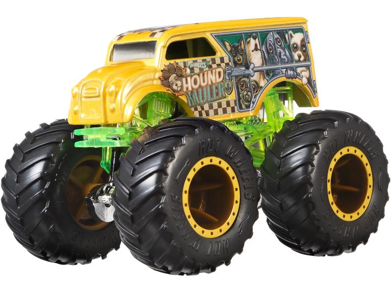 Hot Wheels Monster Trucks 1:64 Die-Cast 2er-Pack Spielzeug-Truck zum Sammeln mit grossen Rädern
