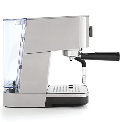 Breville Bijou VCF149 Machine à expresso, cappuccino et latte automatique et manuelle avec pompe à 15 bars et baguette à vapeur Argenté : Cuisine et Maison