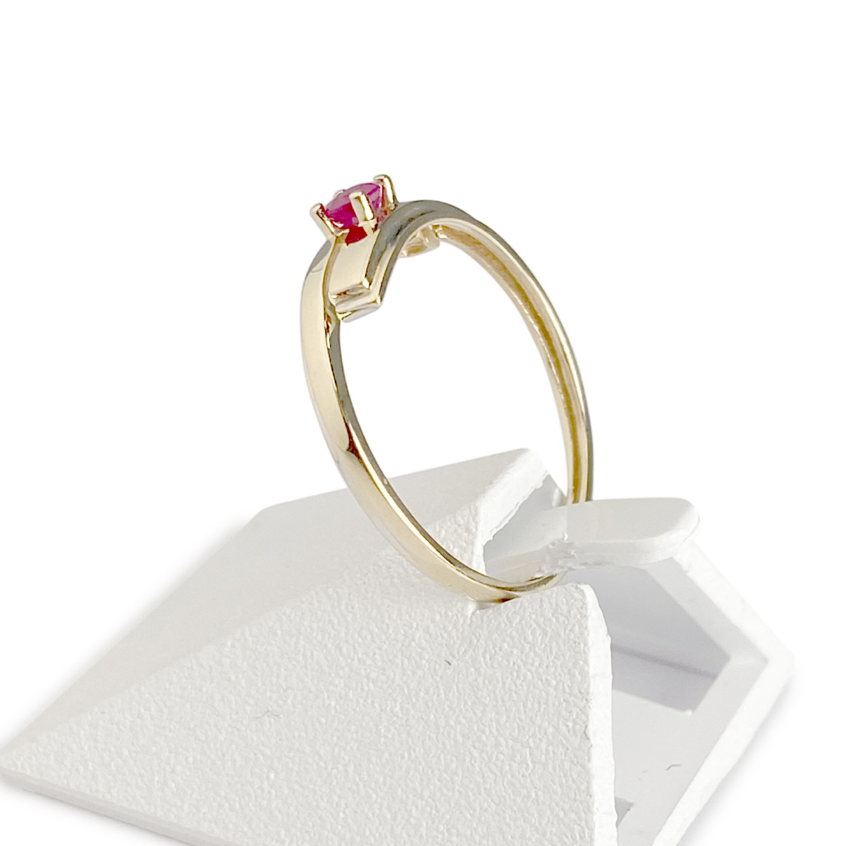 Bague d'occasion or 750 jaune rubis