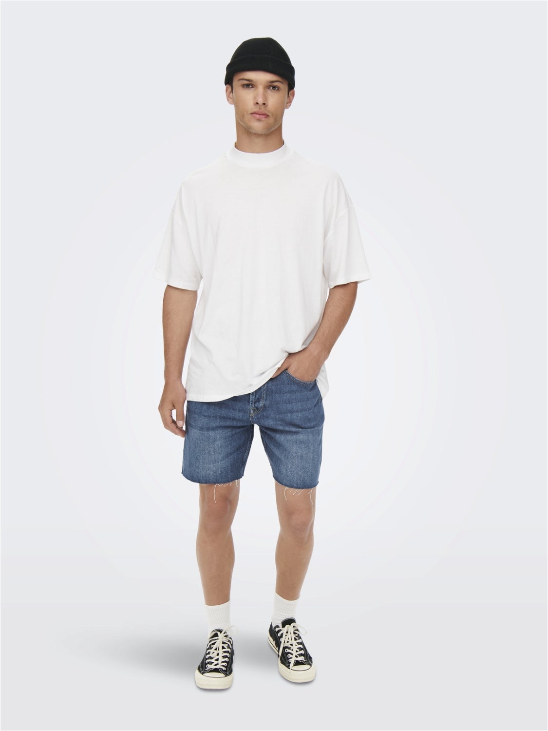 ONSAVI Locker geschnitten Shorts Blue Denim