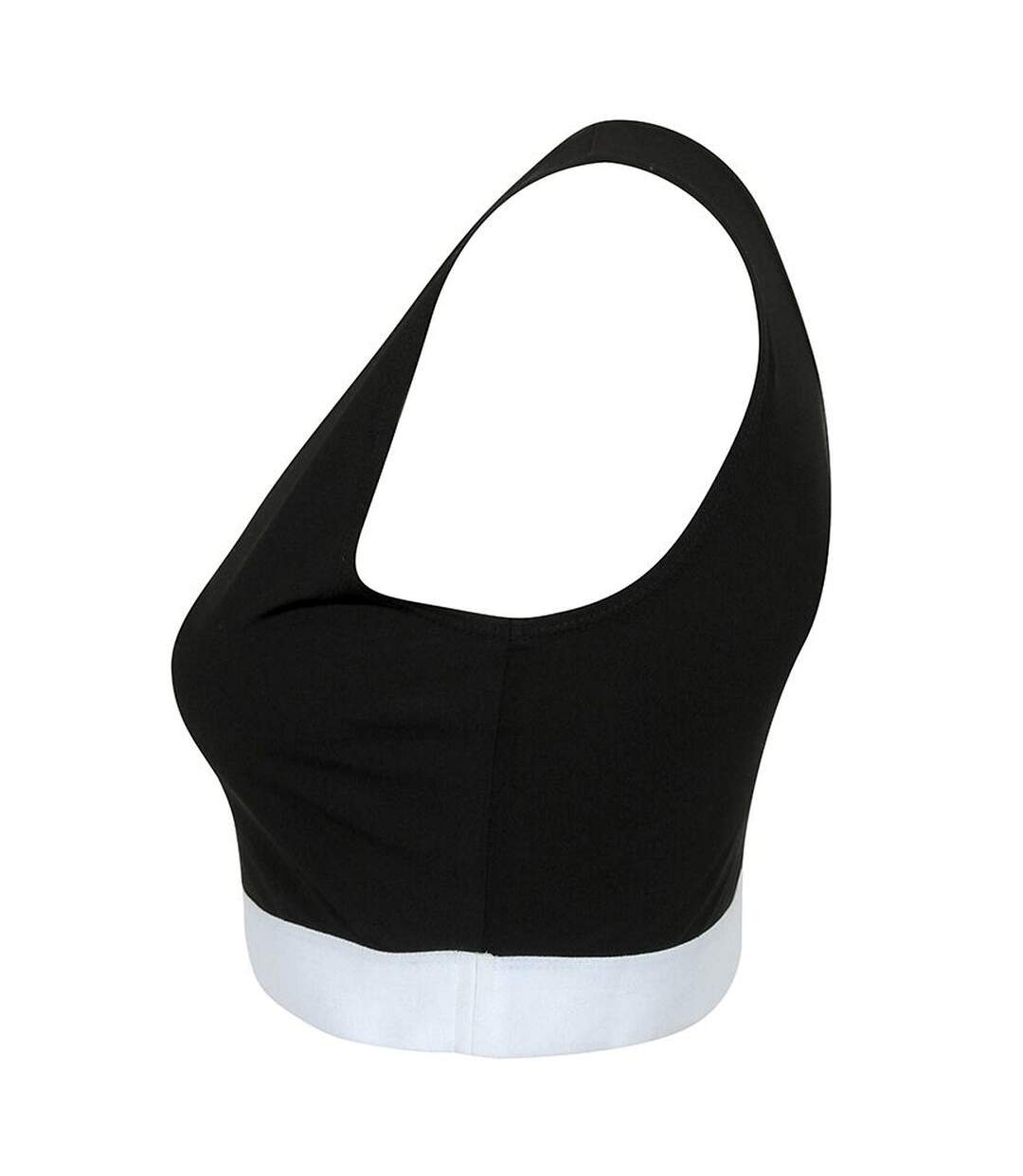 Skinni Fit - Débardeur court - Femme (Noir/blanc) - UTRW5493