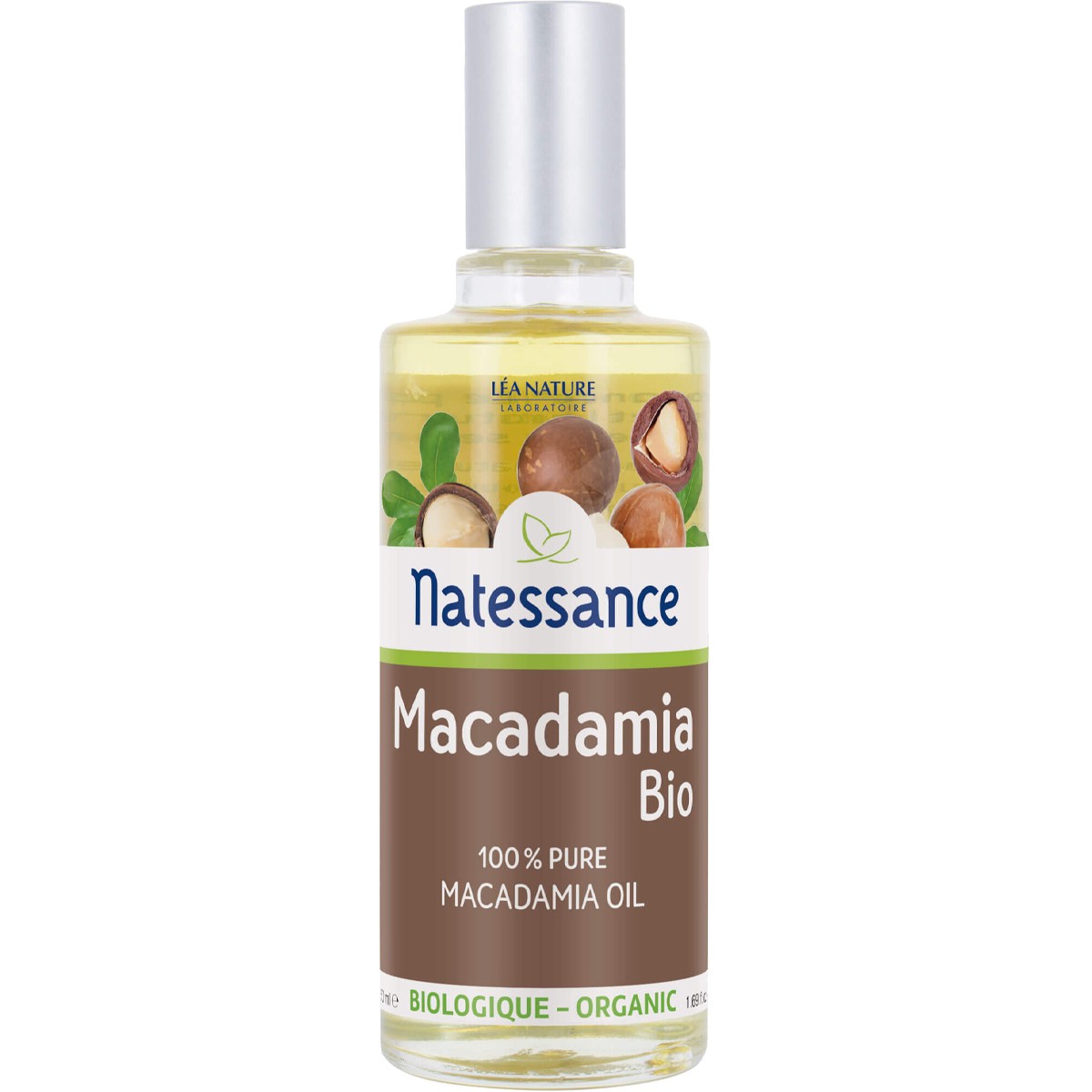Huile de macadamia bio - Visage, corps & cheveux - 50 ml