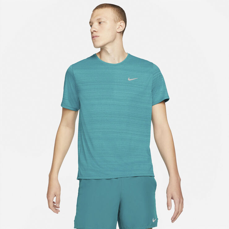 Nike Dri Fit Miler Lobe T Shirt Blå
