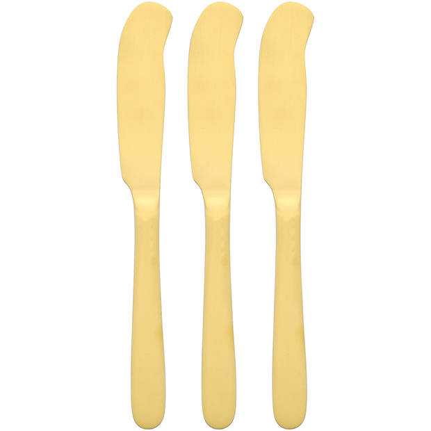 Blokker botermesje goud - set van 3