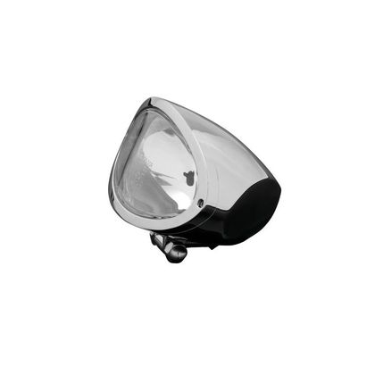 Phare avant Highway Hawk Lowa chrome Universel - Gris