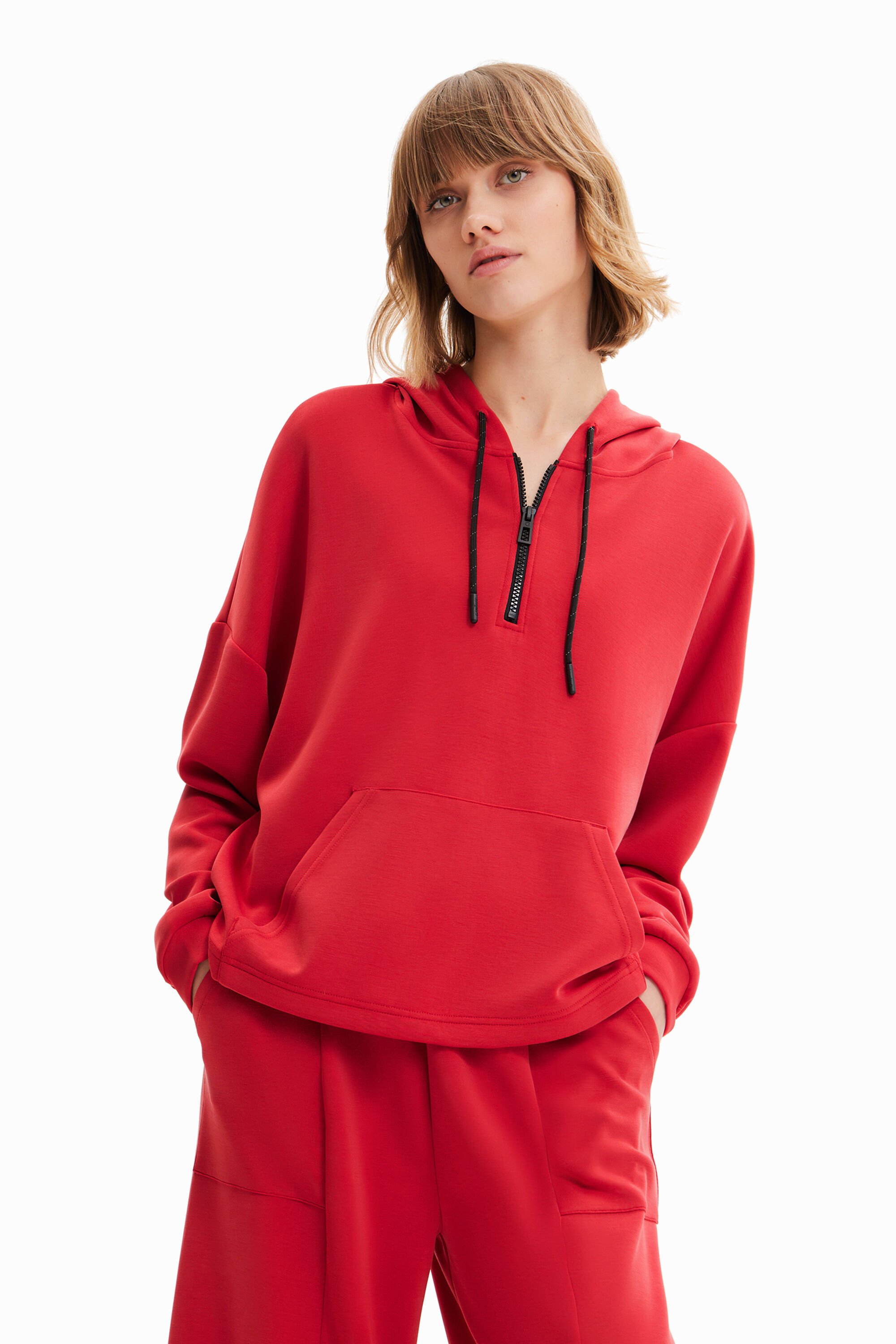 Sweat-shirt oversize doux