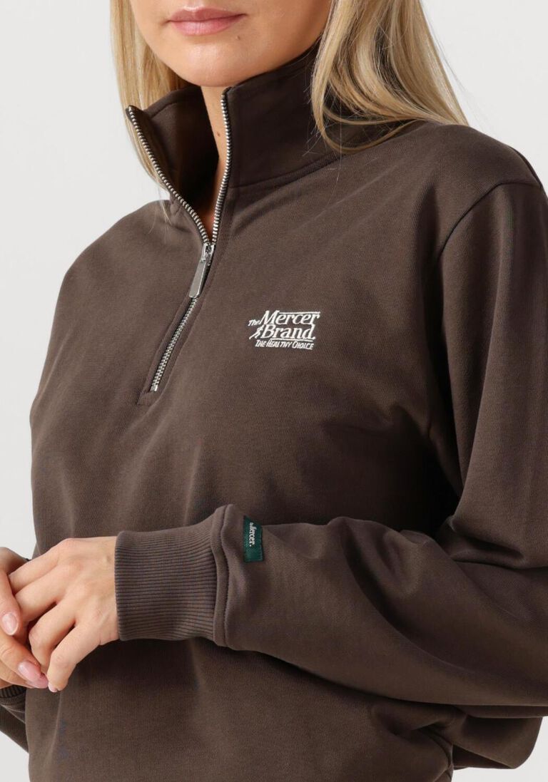 bruine mercer amsterdam sweater the mercer quarter zip contrast