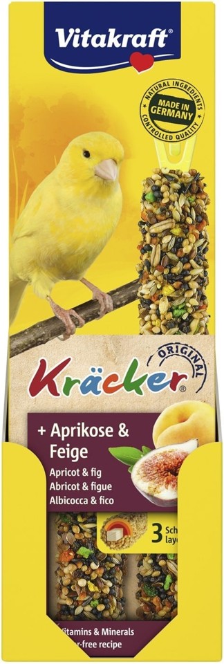 Vitakraft - Bird treats - 10 x Kräcker abricot and fig for canary´s (bundle)