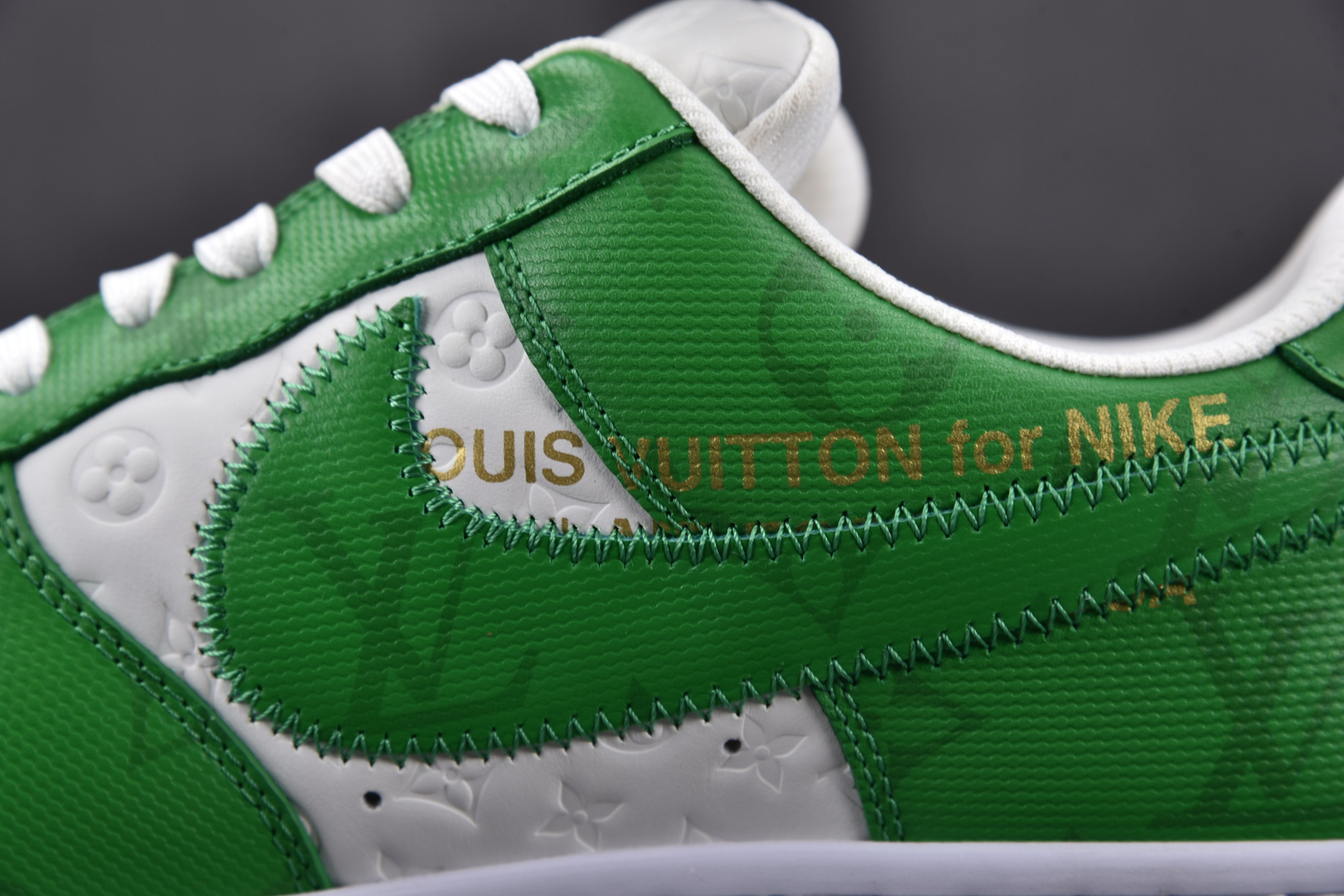 Nike Air Force 1 Low Louis Vuitton Royal White Green (Be careful about the size!!)
