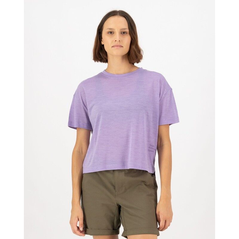 Zephyr Merino Tencel Boxy T-Shirt - T-shirt en laine mérinos femme