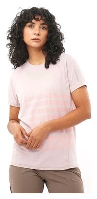 Maillot manches courtes Salomon Sense Aero Graphic Beige/Rouge Femme
