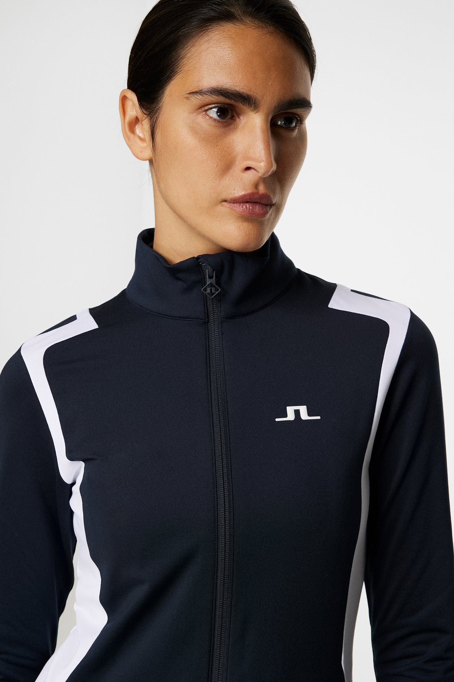Mae Zip Mid Layer Dame JL Navy