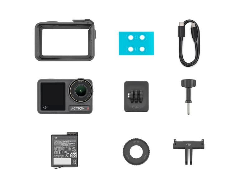 DJI Actionkamera Osmo Action 4 Standard Combo Action-Cam mit überragender Bildqualität