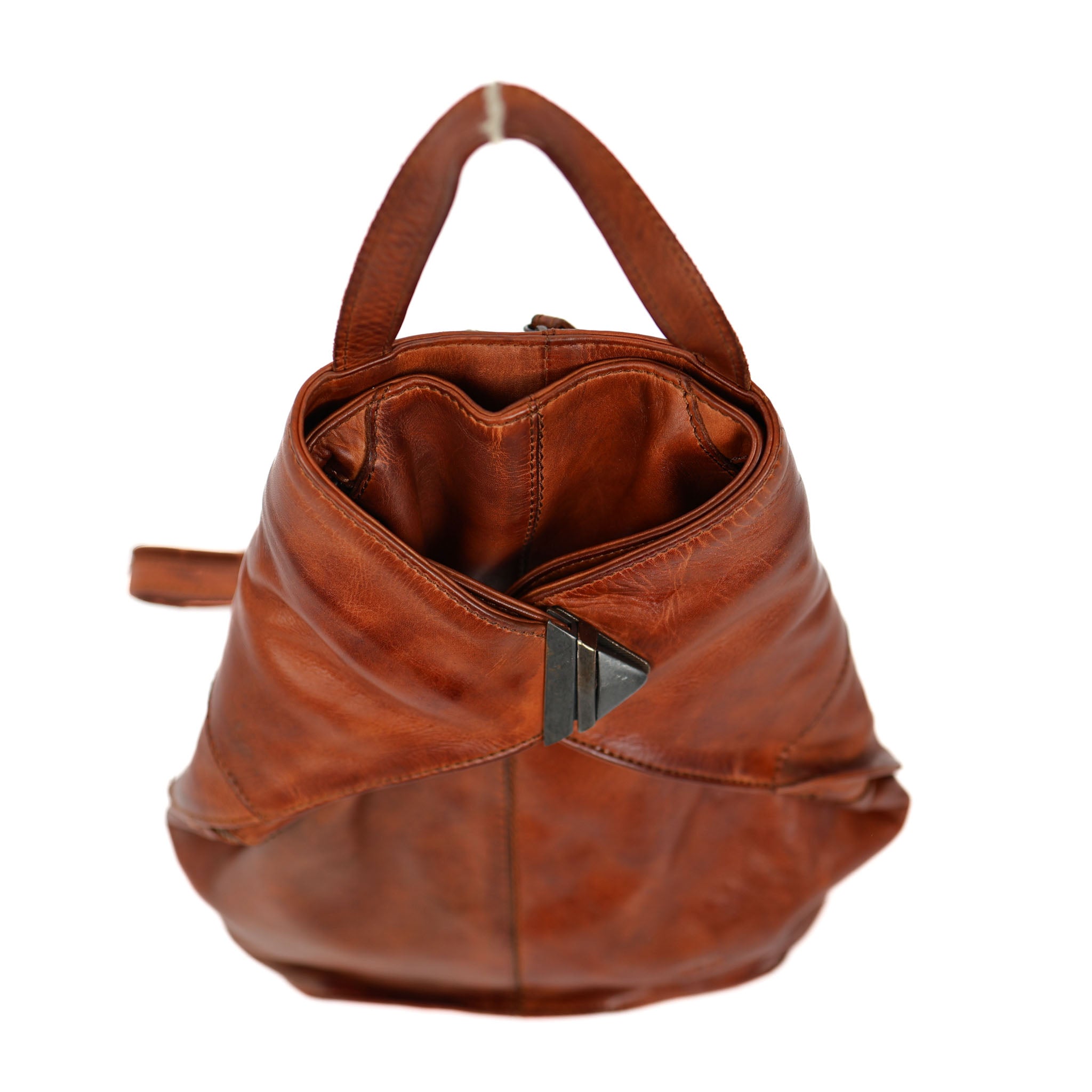 Vouwrugzakje 'Lisa' cognac Cognac