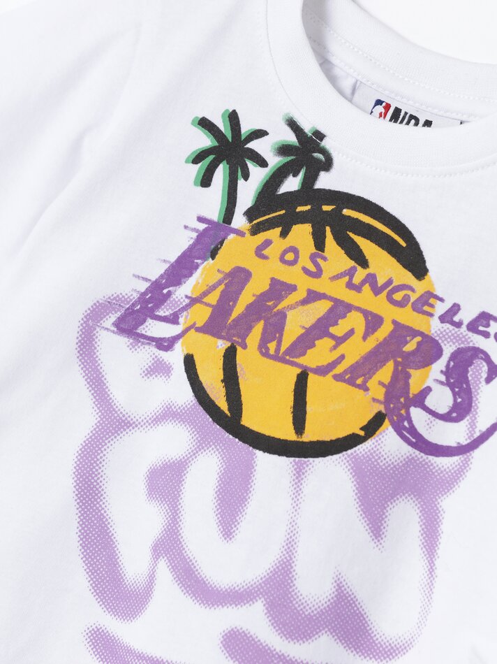 Conjunto de camisa e calção dos Lakers da NBA - Roxo