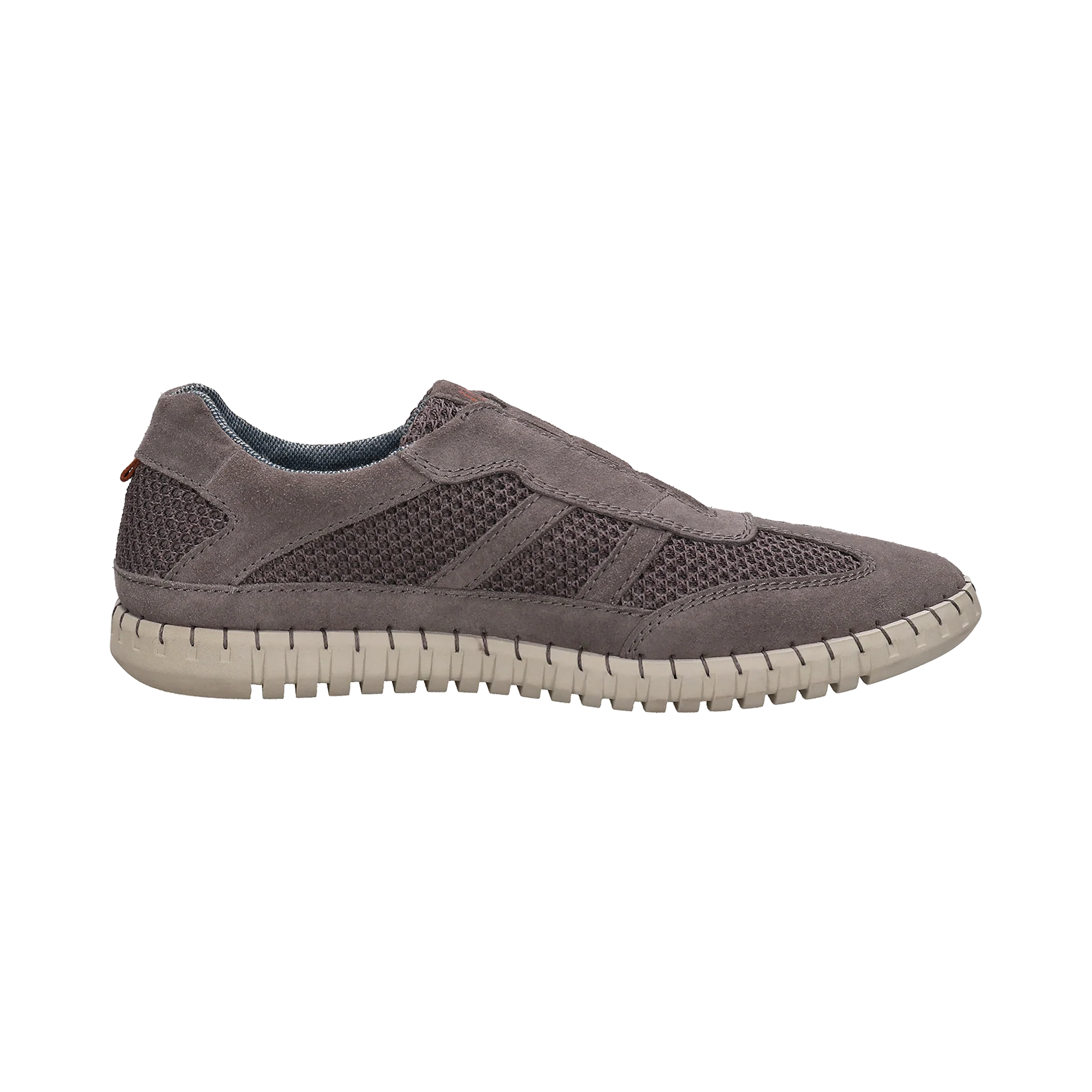 Leder Slip on grau