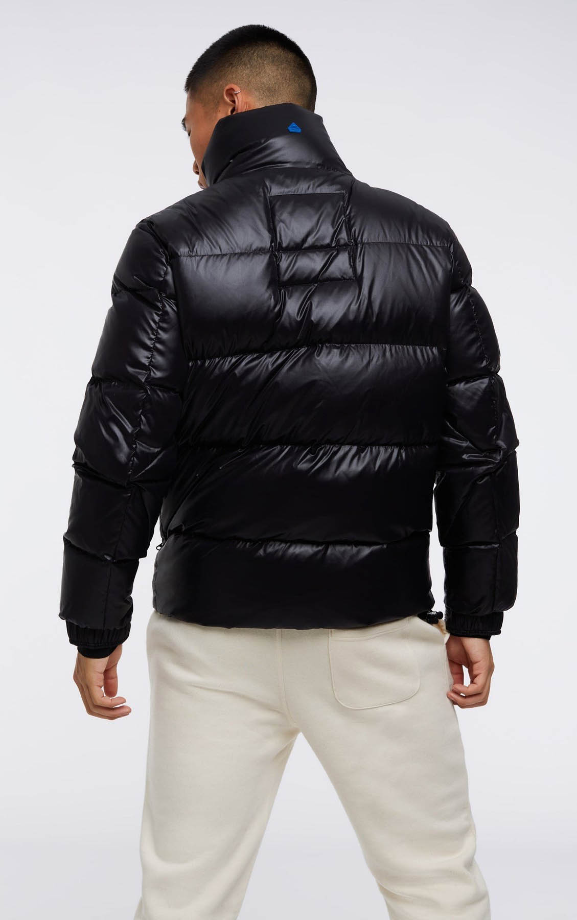 EZ Puffer Jacket Herre Black/Glacial Blue