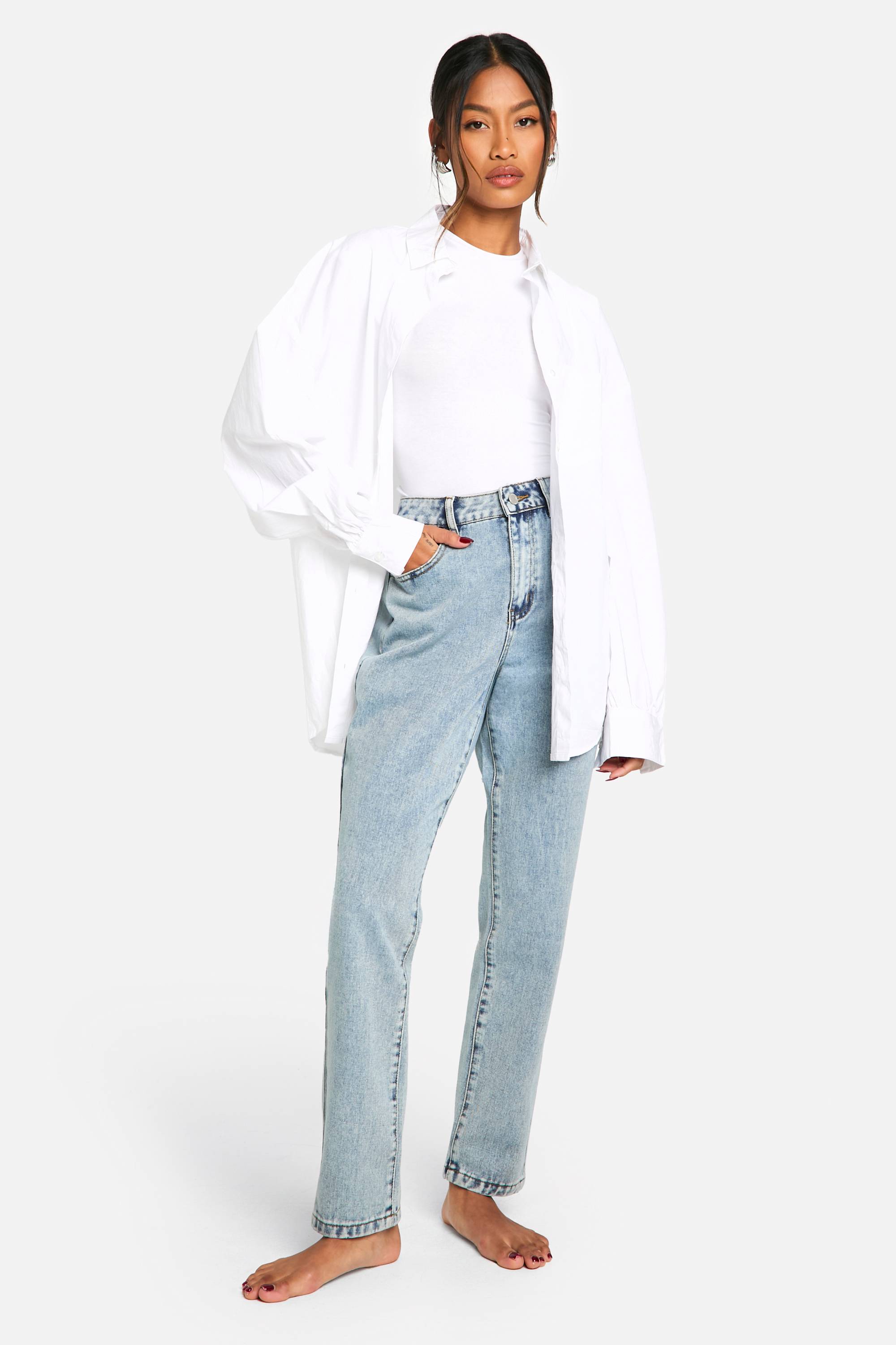 boohoo Boohoo Basics Jeans Slim Fit à Taille Haute