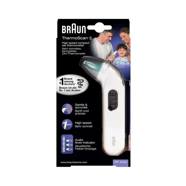 Braun ThermoScan 3 Oorthermometer High Speed IRT3030
