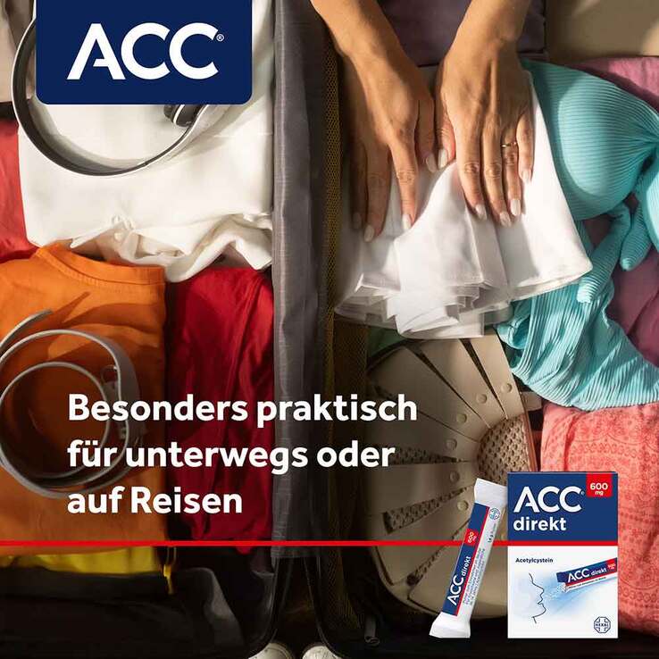 ACC direkt 600 mg Pulver zum Einnehmen im Beutel, 10 St