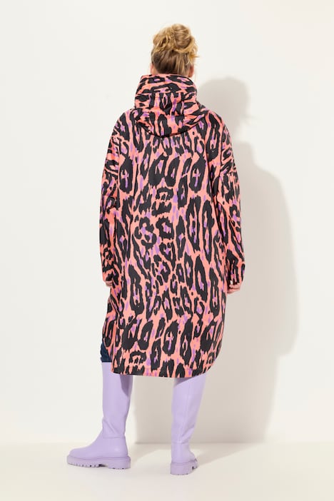 Funktions-Regencape, Unisex, Print, Kapuze
