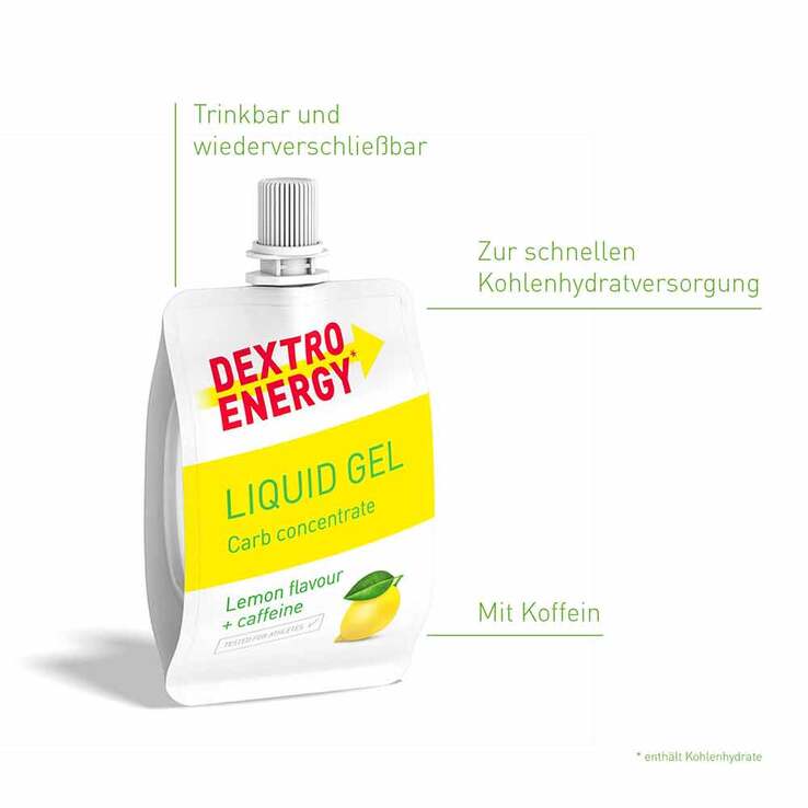 Dextro Energy Sports Nutrition Liquid Gel Lemon + Caffeine, 60 ml