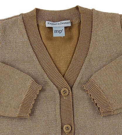 MP Cardigan - Senfgelb m. Glitzer