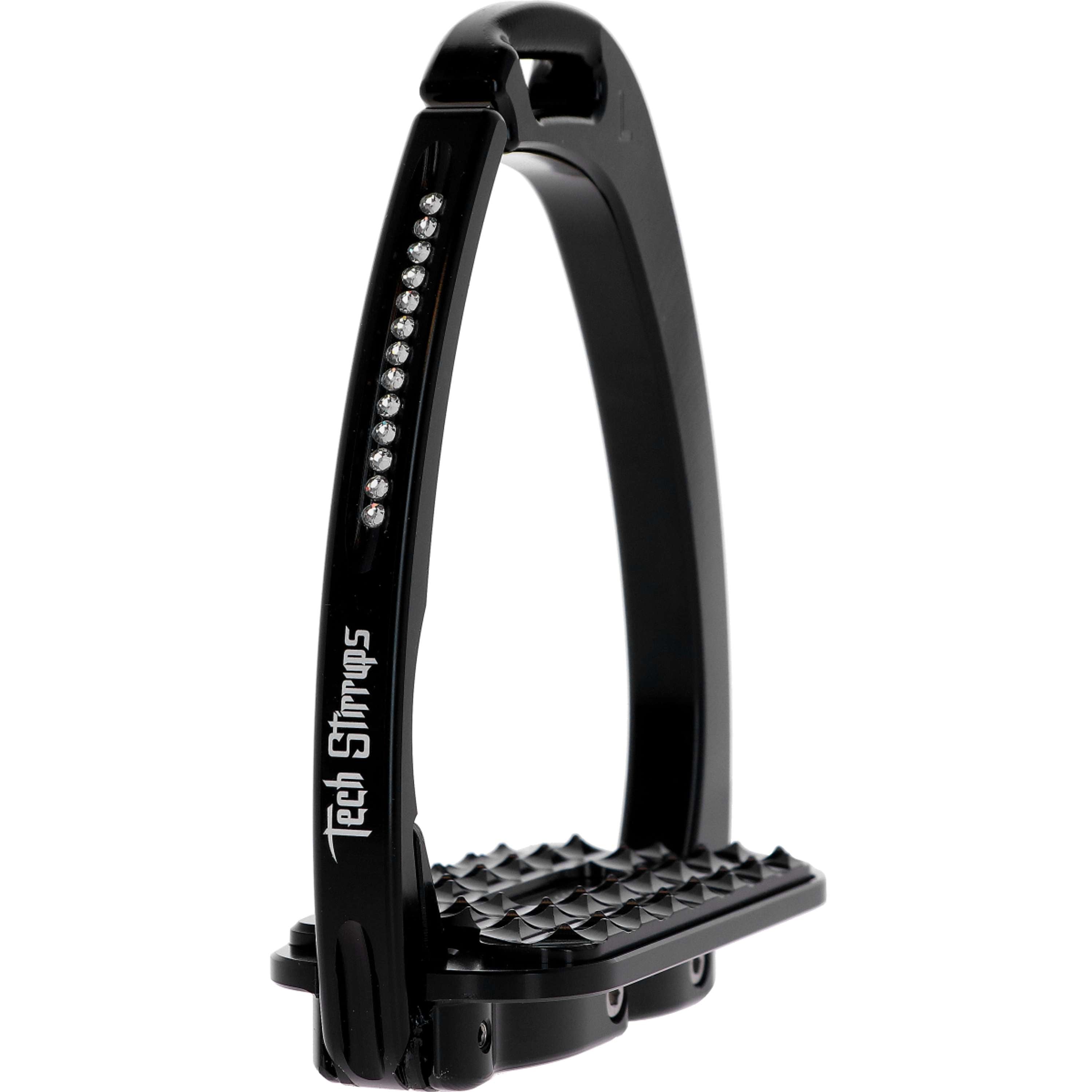 Tech Stirrups Stijgbeugels Venice Sloped Evo Swarovski Zwart/Zwart