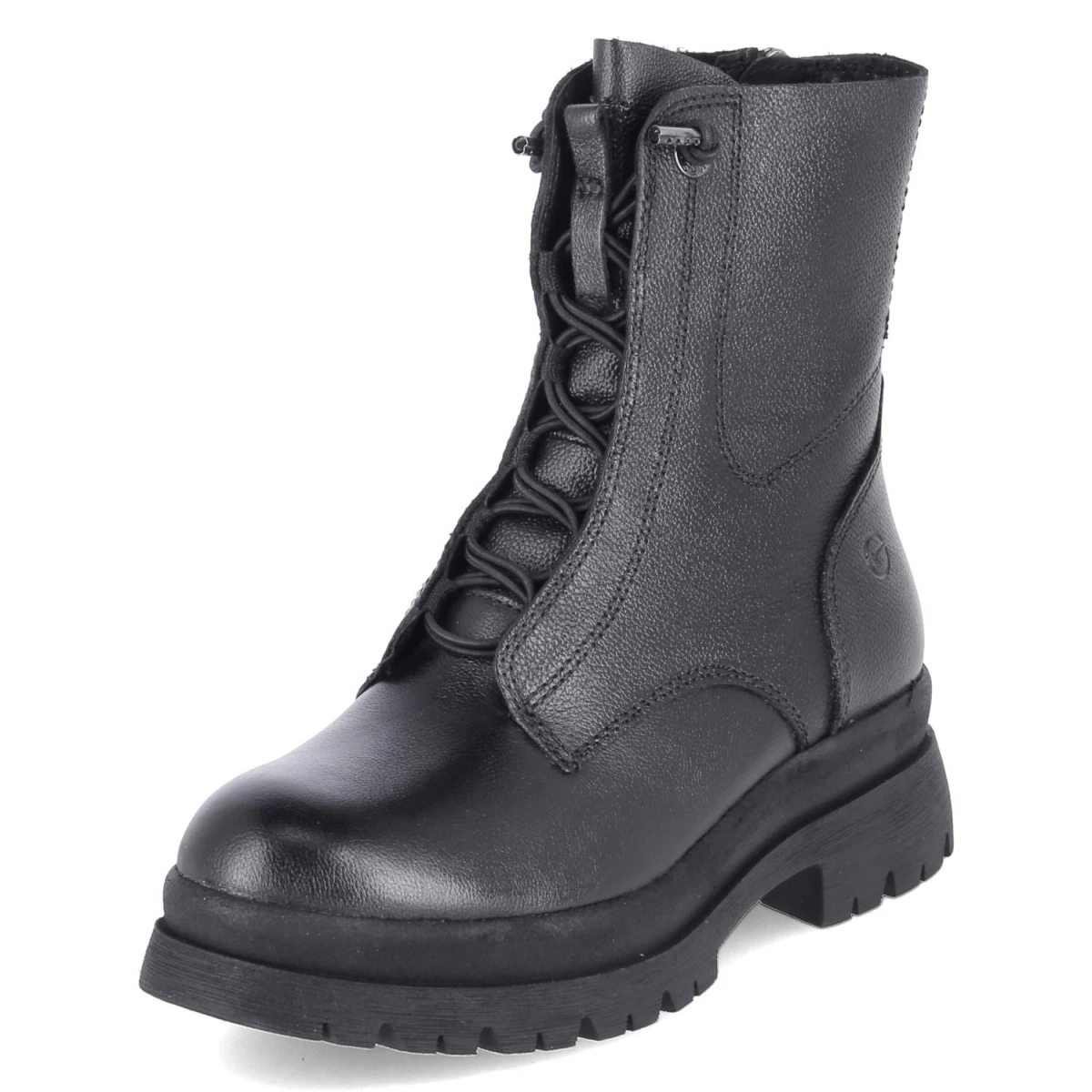 TamarisSchnürboots - BLACK LEATHER