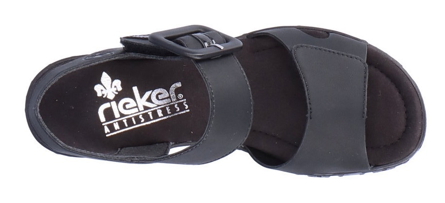Rieker Keilsandalette  , Sommerschuh, Sandale, Keilabsatz, mit Plateau