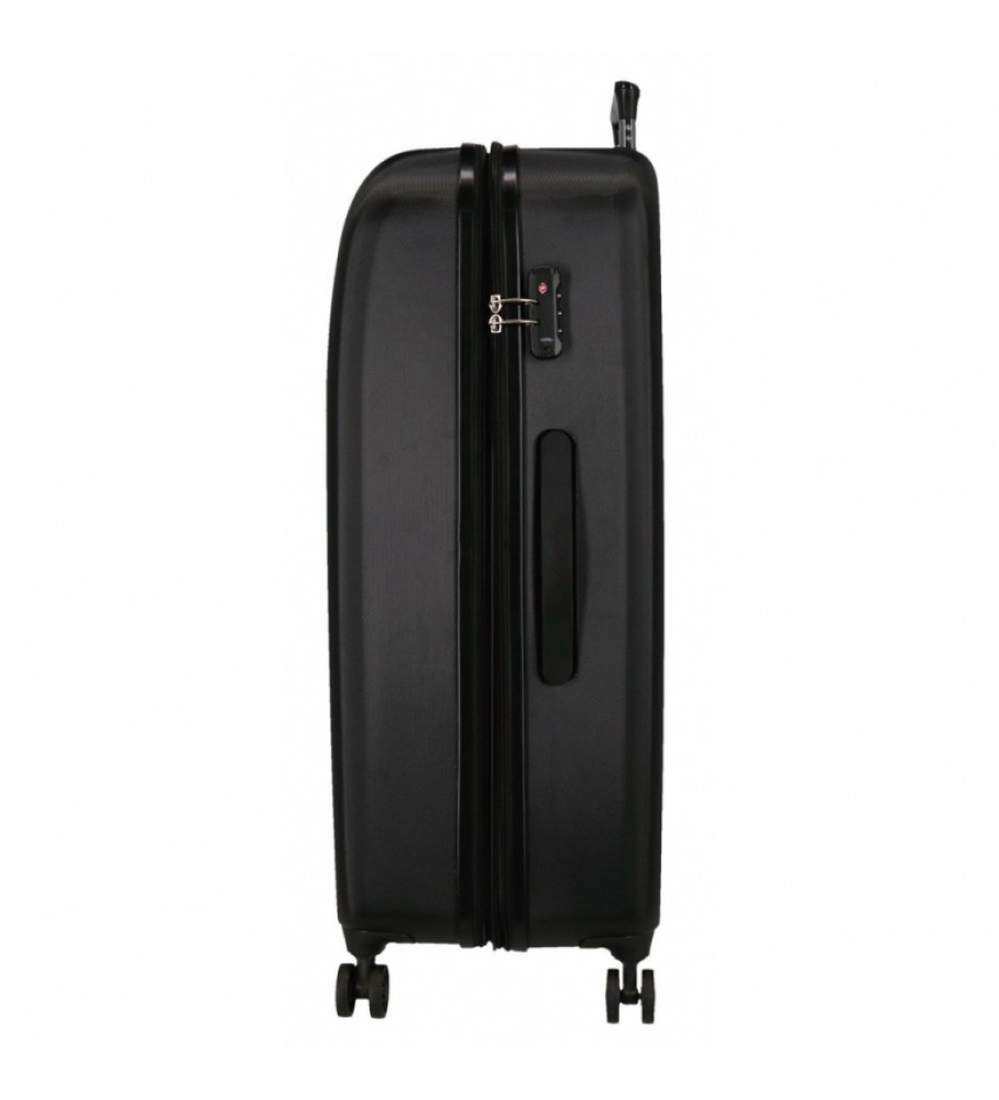 Movom Maleta Grande Movom Riga Rgida negro -56x80x29cm-