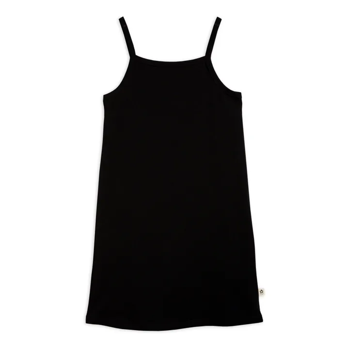 Mini Rodini Robe et T-Shirt Superposé Coton Bio Rose | Noir
