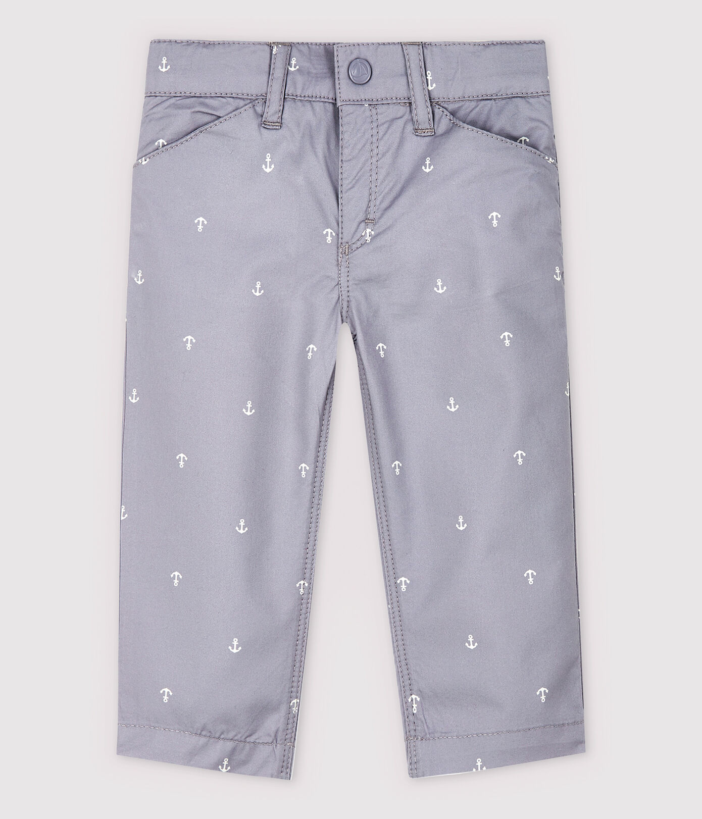 Pantalon en twill en brodé bébé garçon