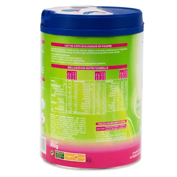France Bébé Nutrition Leite de Seguimento Orgânico 2ª Etapa 800g