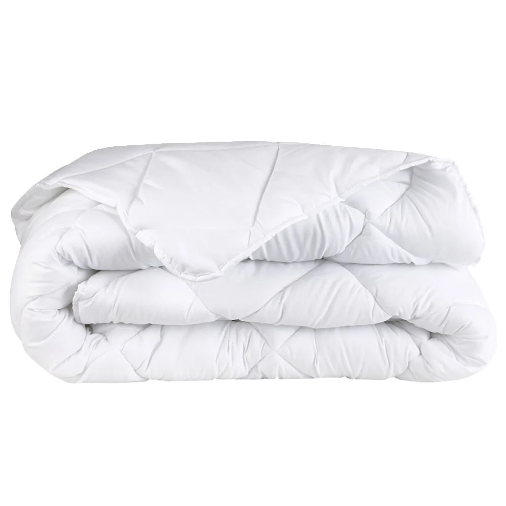 Couette tempérée 240x220cm 2 personnes uni blanc