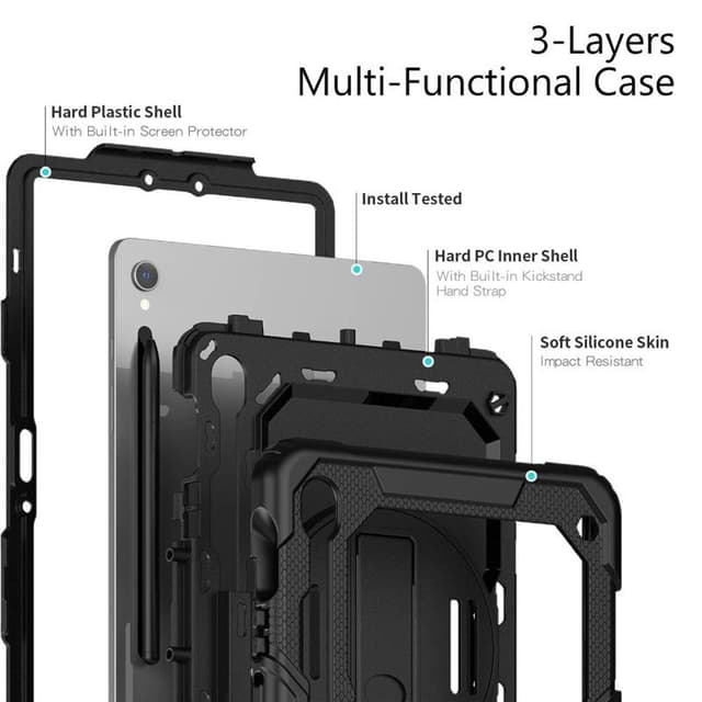Hybrid cover med skulderrem Samsung Galaxy Tab S10 FE