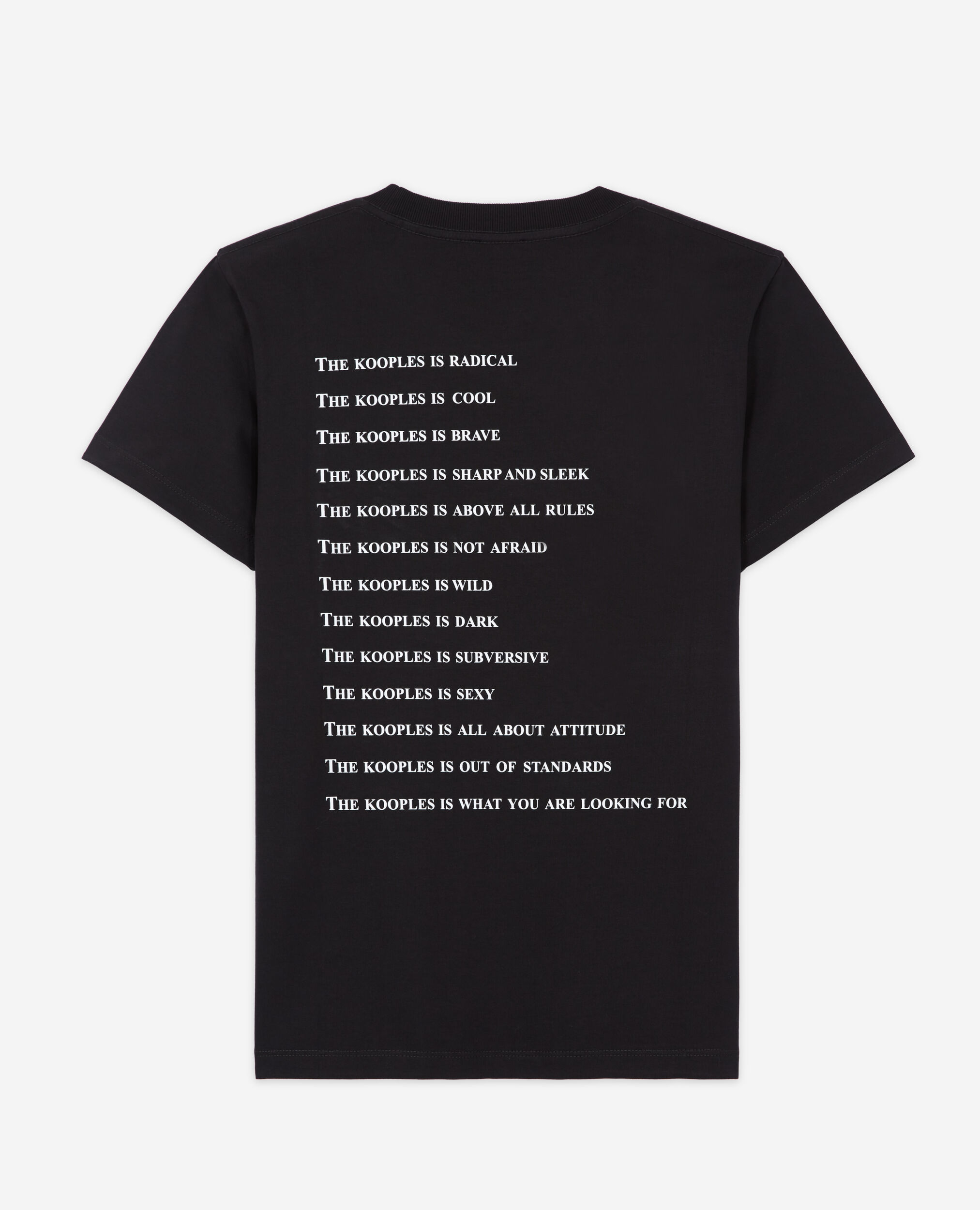 T-shirt à strass What is noir