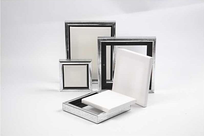 Artistline Canvas - Lærreder Med Ramme - 3X14X14 CM - 360 G - Hvid - 6 Stk