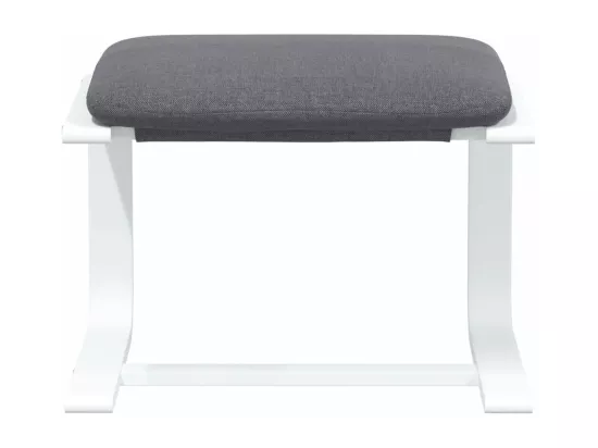 Repose-pied Gris foncé 51x41x40 cm Tissu