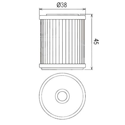 Filtre à huile HifloFiltro HF142 TYPE ORIGINE