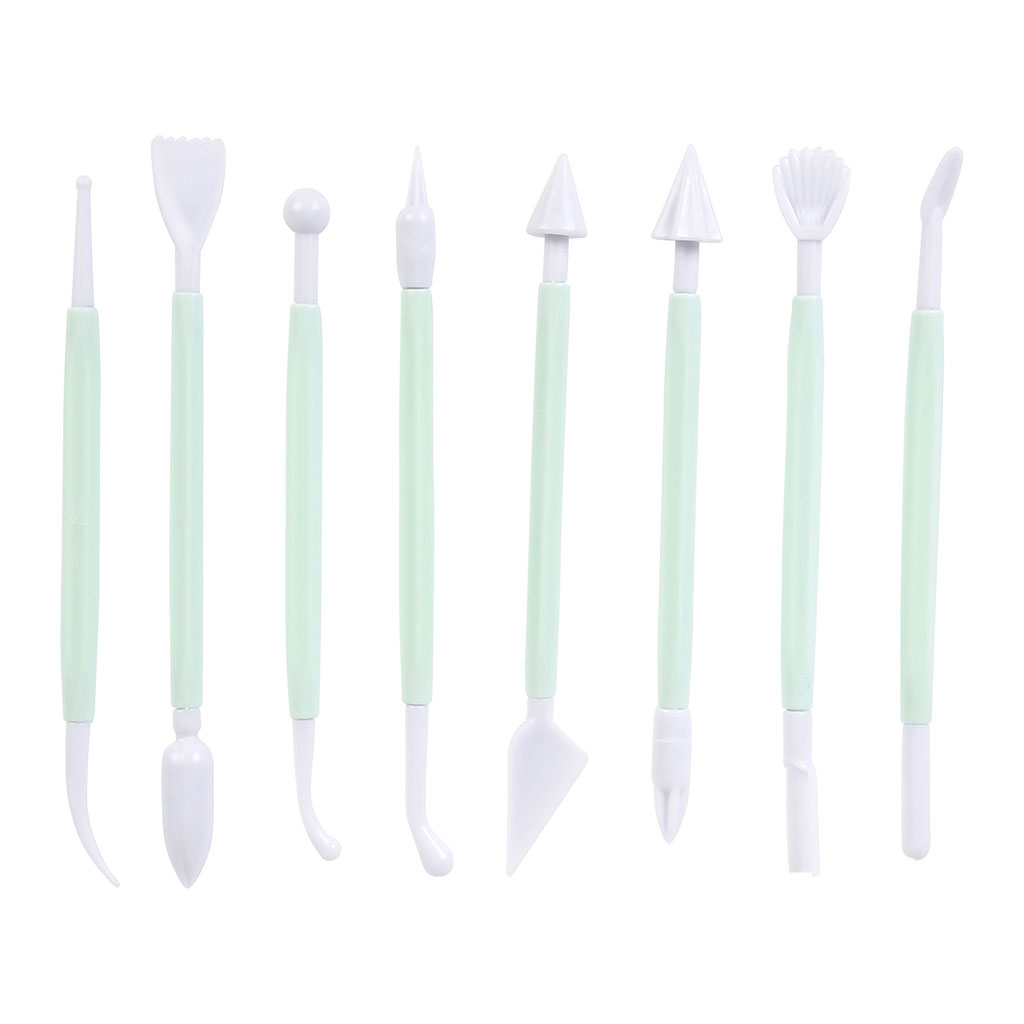 Lot de 8 stylos décorateurs pour gâteau verts - NOEMIE HONIAT