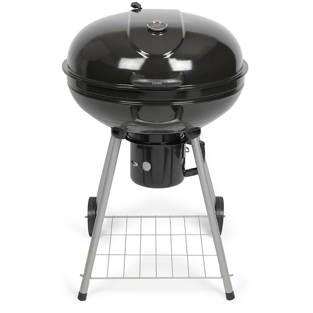 Livoo Barbecue à charbon noir - 63x58x25 cm