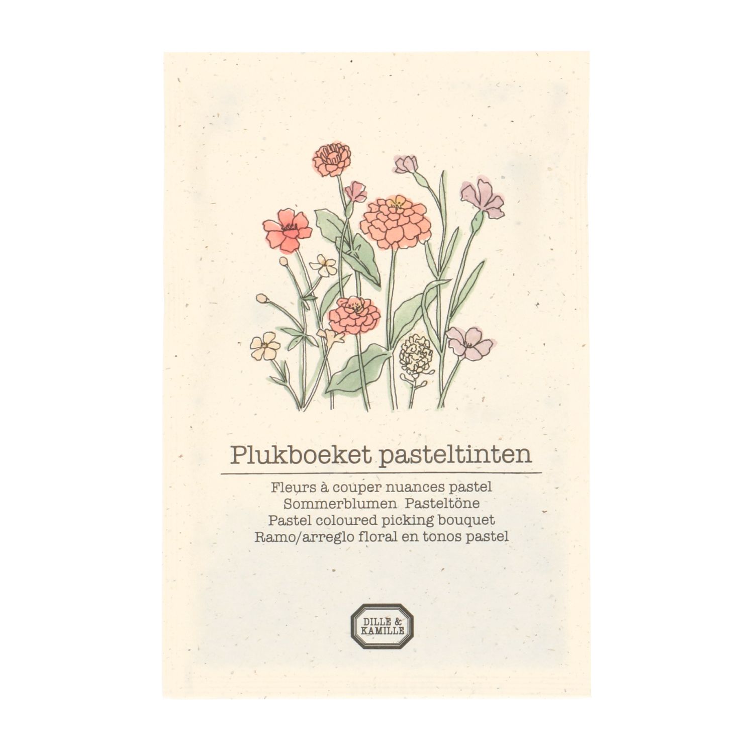 Bloemenzaden, plukboeket, pastel, 3 g