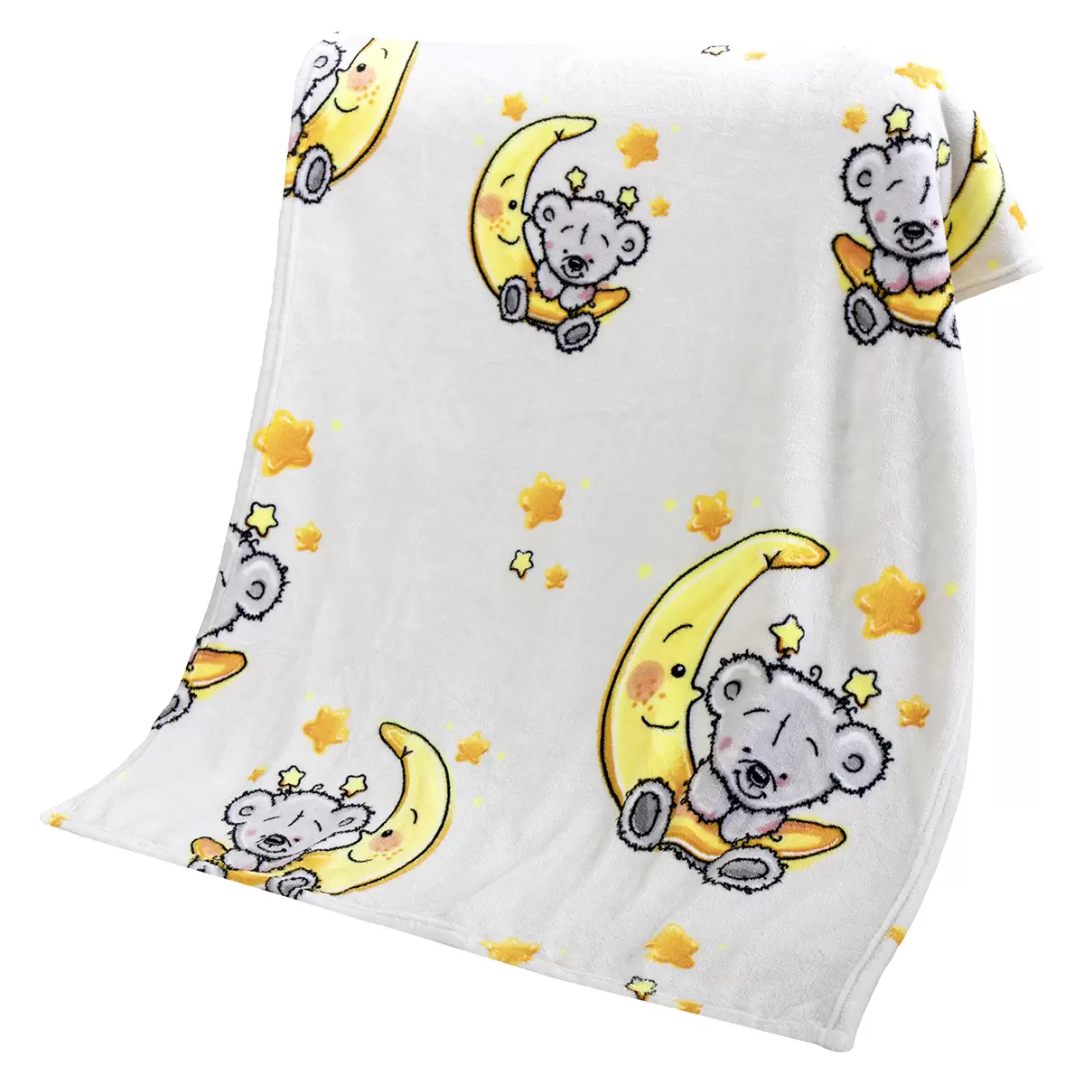 Baby Decke Teddy Dreams Hellgrau