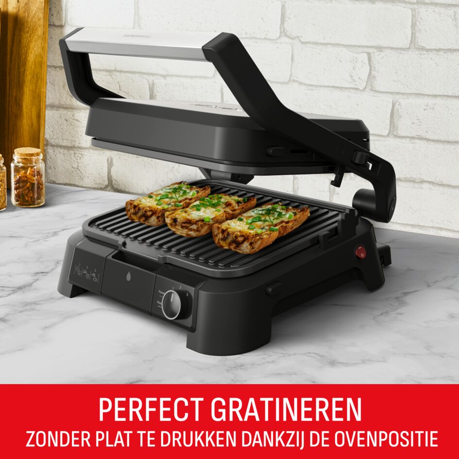 SuperGrill 3-in-1 GC510D contactgrill, barbecue en ovenstand